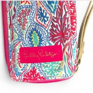 Lilly Pulitzer Vibrant Patterned Wallet with wrist strap